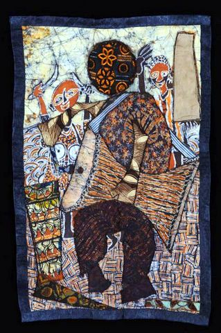 Village Drummer - Batik Quilt