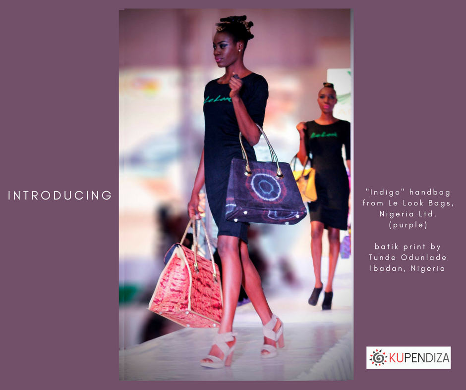 Tunde-Odunlade-batik-print-Indigo-handbag-from-Le Look-Nigeria-purple